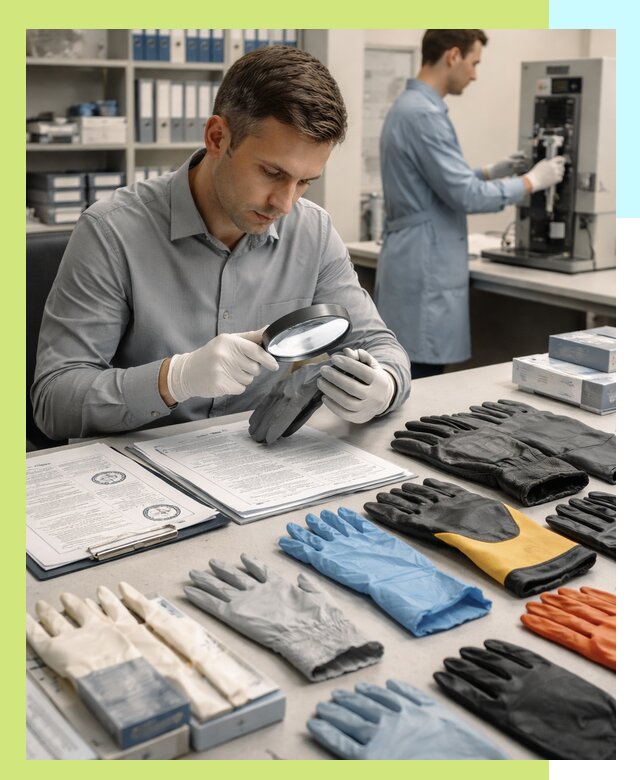 Сертификация перчаток и средств защиты продукции в Ирбите