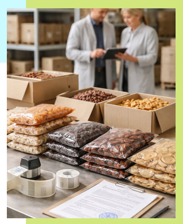 Сертификация сухофруктов в Ирбите от 13192 р. | Алешин-Рбт под ключ