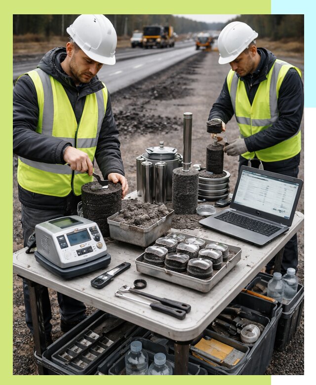 Сертификация асфальта: испытания и подтверждение в Ирбите