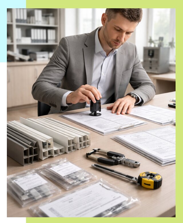 Сертификация ПВХ продукции в Ирбите от 9344 р., Алешин-Рбт