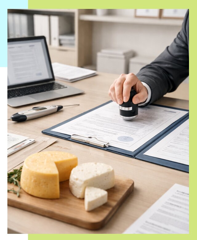 Сертификация сыров в Ирбите от 16490 р | Сертификат на сыр Алешин-Рбт