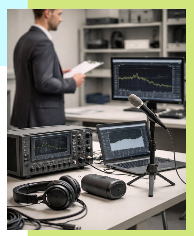 Сертификация аудиотехники в Ирбите от 16490 р., Алешин-Рбт