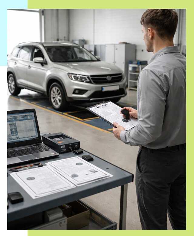 Сертификация транспортных средств в Ирбите от 13192 р. | Алешин-Рбт