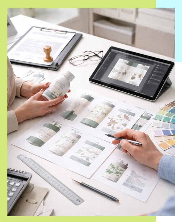 Профессиональная разработка дизайна и текста этикетки продукции в Ирбите