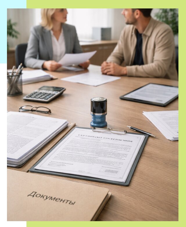 Сертификат соответствия на продукцию в Ирбите от 16490 р.|Алешин-Рбт