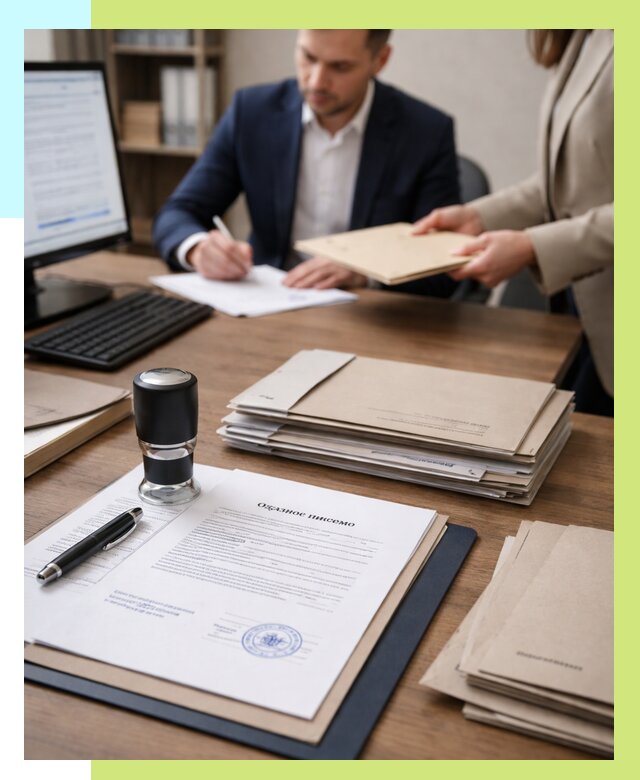 Отказное письмо для таможни в Ирбите от 3298 р, Алешин-Рбт