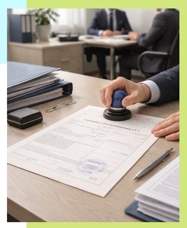 Сертификат происхождения СТ 1 в Ирбите от 4947 р. | Алешин-Рбт