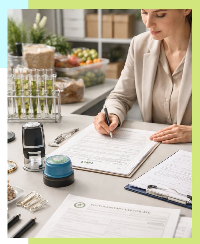 Фитосанитарный сертификат оформить в Ирбите от 4947 р. | Алешин-Рбт