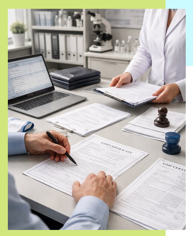 Оформление сертификата GMP в Ирбите для фармпроизводства