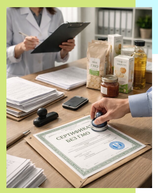 Получение сертификата Без ГМО для продукции в Ирбите