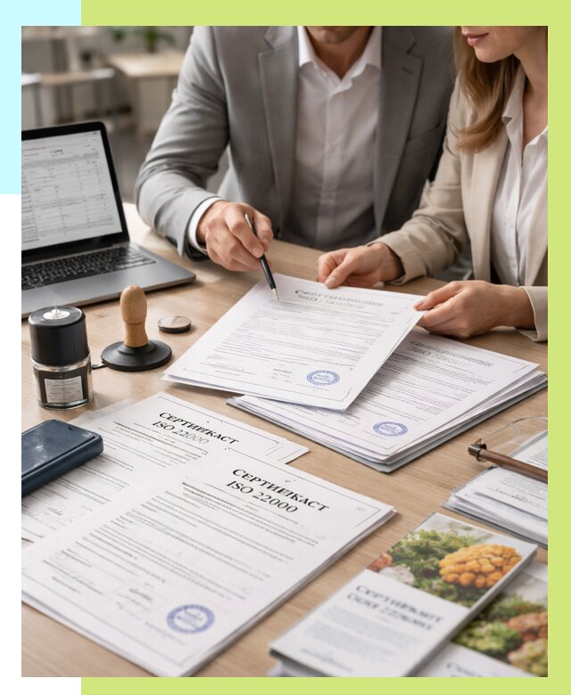 Сертификат ISO 22000 в Ирбите от 43972 р. под ключ | Алешин-Рбт