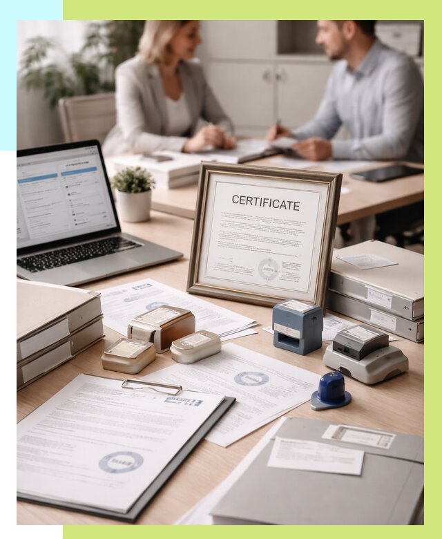 Сертификация компании в Ирбите от 49469 р. | Алешин-Рбт — заказ